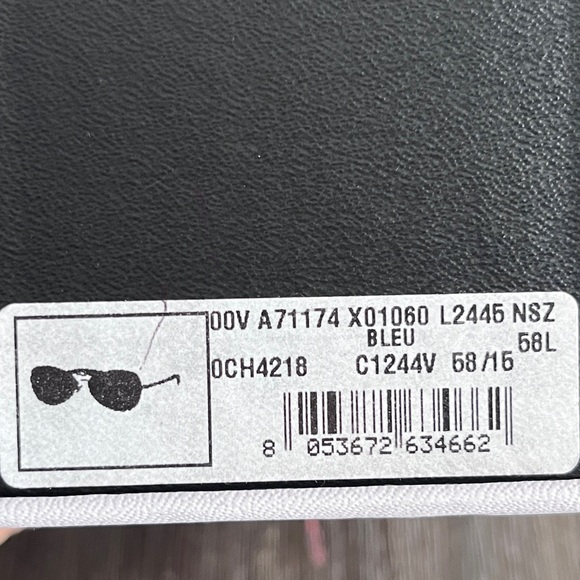 Chanel sunglasses with interior pearl accent. EXCELLENT used condition. - Picture 6 of 8